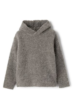 grey fabric hoodie IL GUFO KIDS | A24MA469EM435074